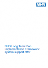 NHS Long Term Plan Implementation Framework: system support offer